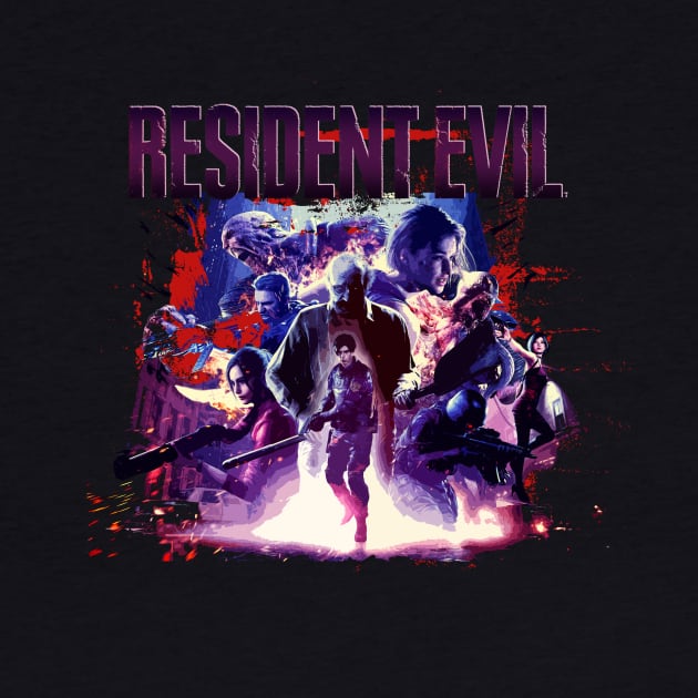 Resident Evil Mash Up Vintage by Bones Be Homes